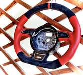 Volan S Line,RS Audi Custom piele Alcantara!Unicat A3,A4,A5,A6,A7,Q
