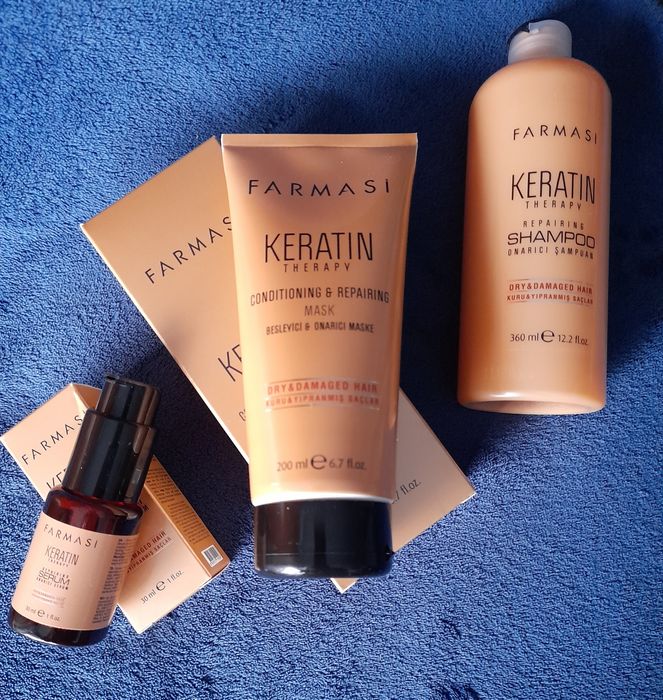 Ofertă Farmasi Set Keratină‼️Şampon+ulei+balsam‼️