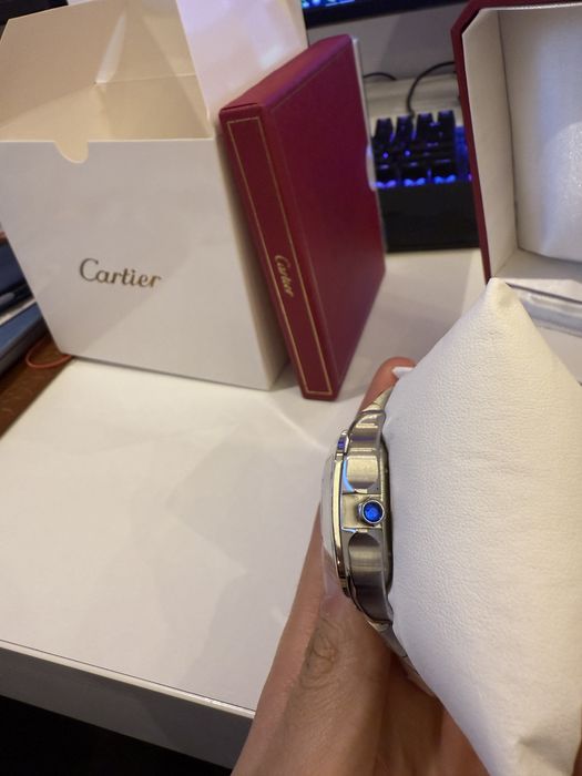 Vand ceas Santos de Cartier Medium 35mm fullbox