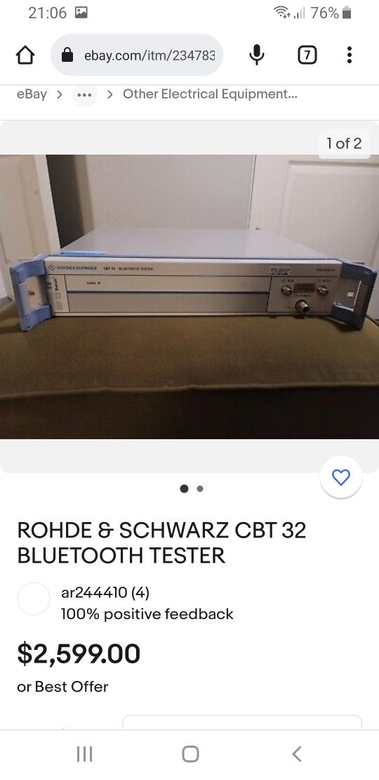 Tester bluetooth ROHDE & SCHWARZ CBT 32