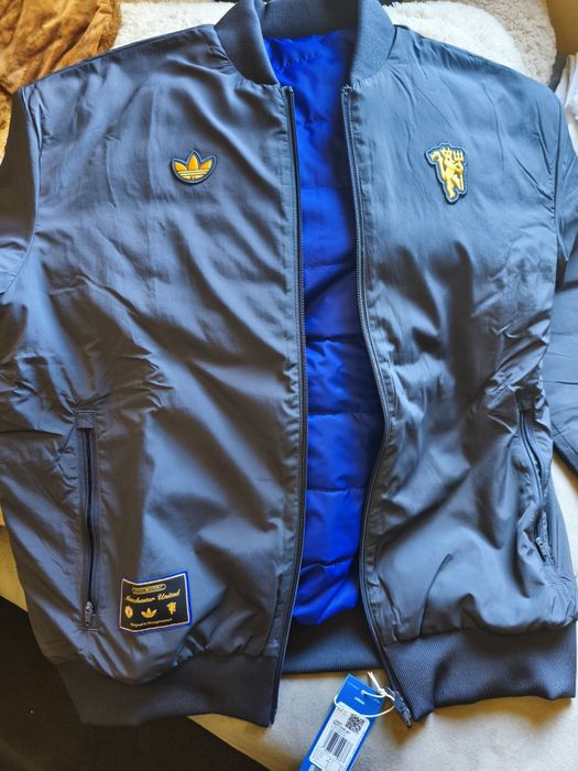 Мъжко яке Adidas Manchester United Terrace Icons с две лица