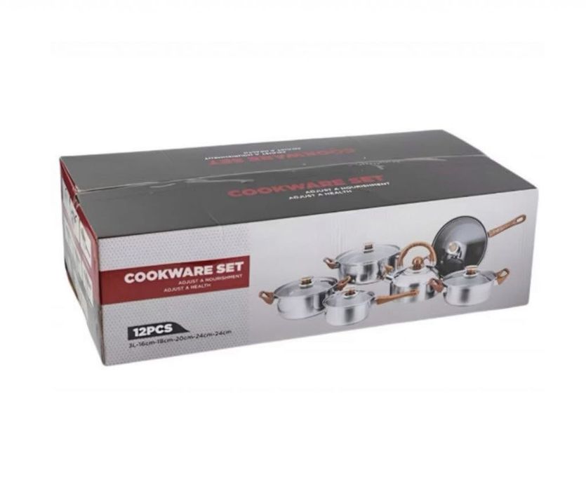 Комплект тенджери + подарък кухненски прибори