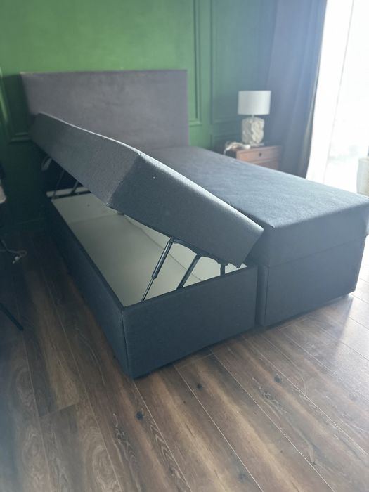 Pat Boxspring Jysk cu lada de depozitare 140x200