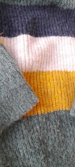 Pulover Zara cu dungi pentru bebelusi, 9-12 luni, 80cm, multicolor