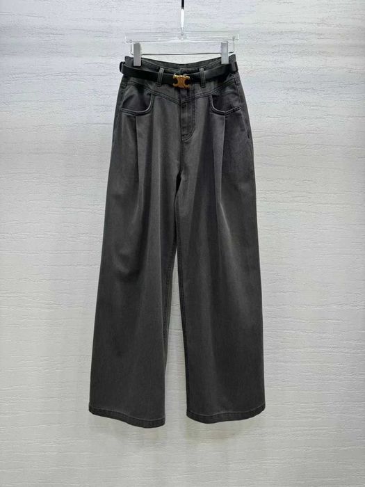Jeans Celine cu curea inclusa marimea M L