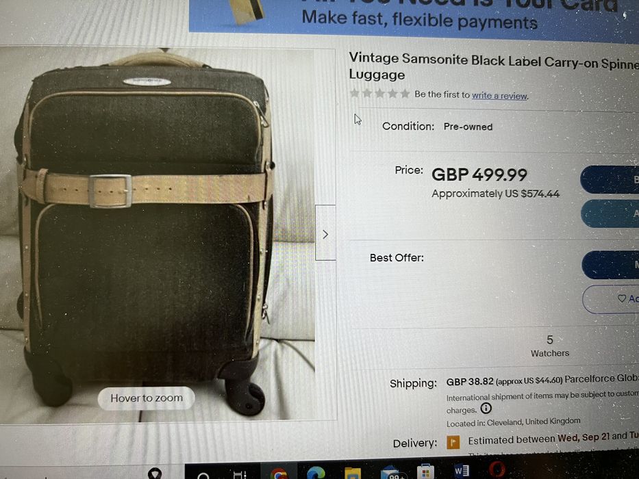 Troler samsonite vintage Black label