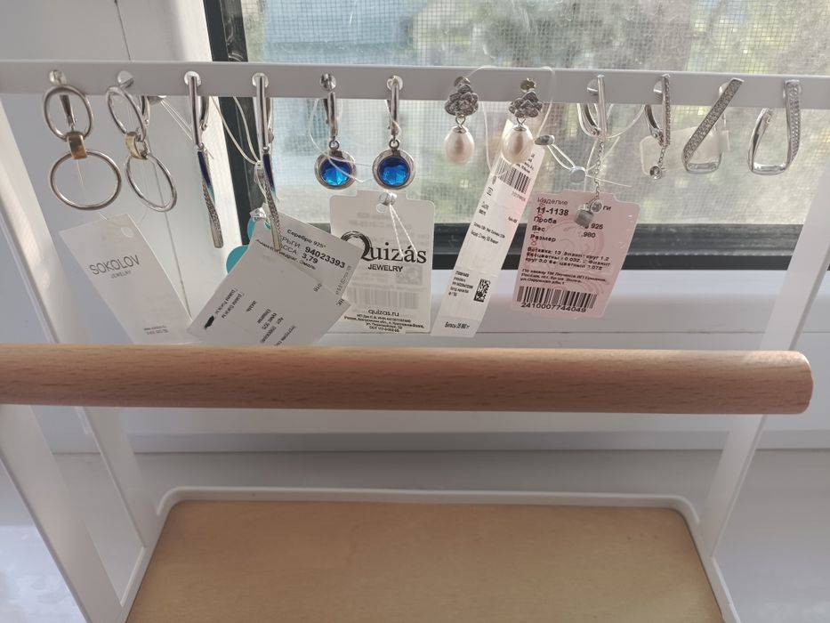 Новые серебряные сережки