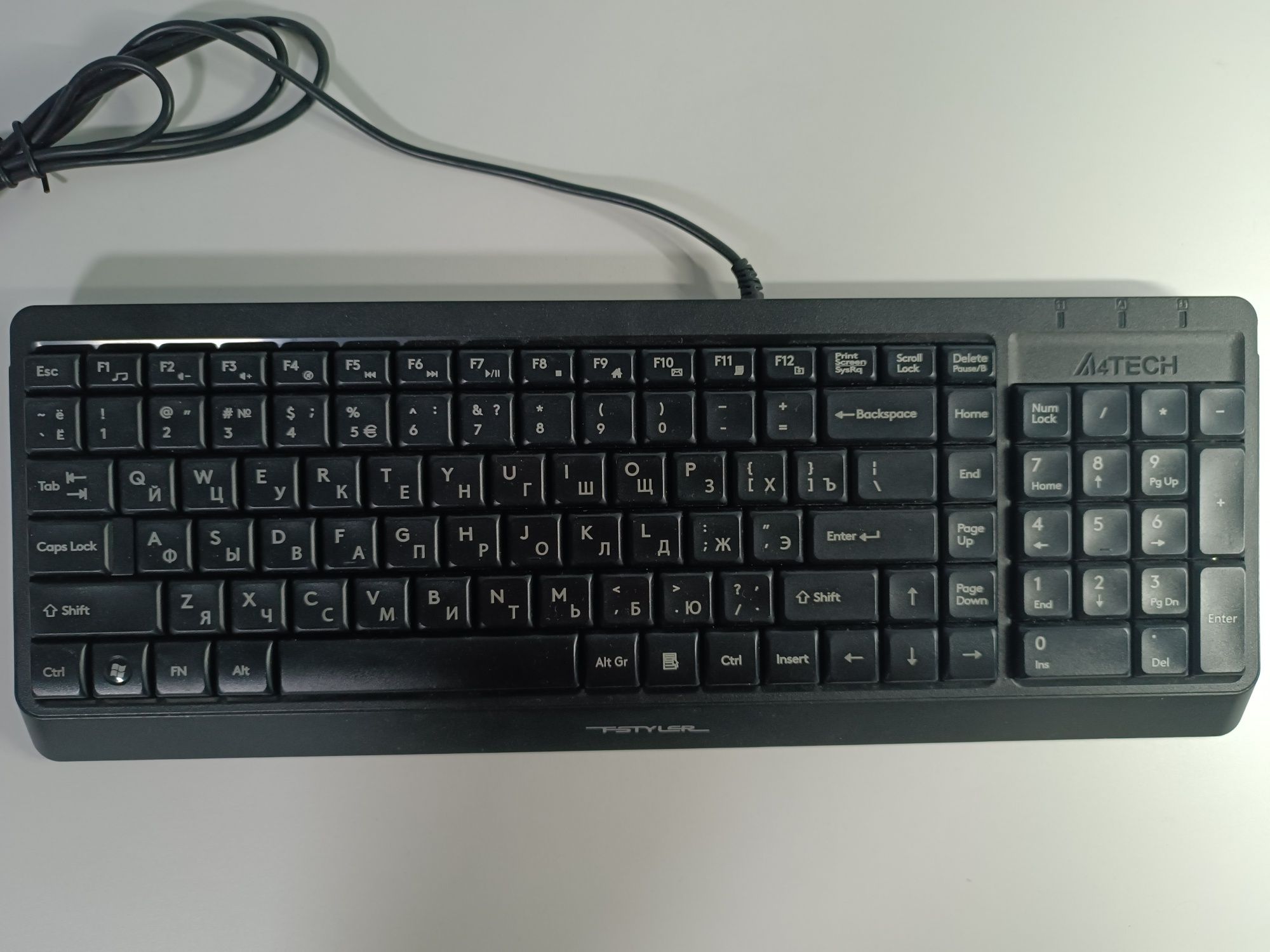 Клавиатура A4Tech FK15 мембранная проводная черная
