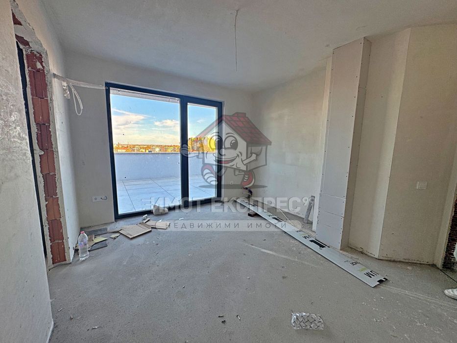 Тристаен апартамент, ново строителство, голяма тераса и гледка, Запад