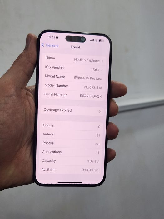 iPhone 15 Pro Max L/AA 1TB bez IMEI