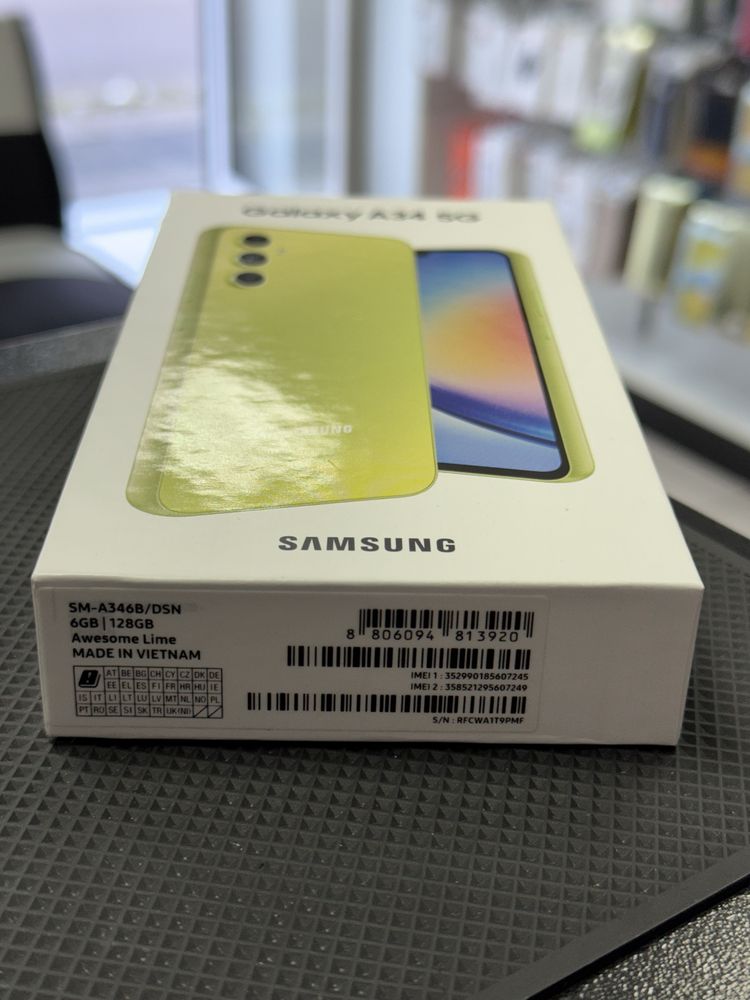 Samsung Galaxy A34 5G 128GB/6GB * Чисто Нов*