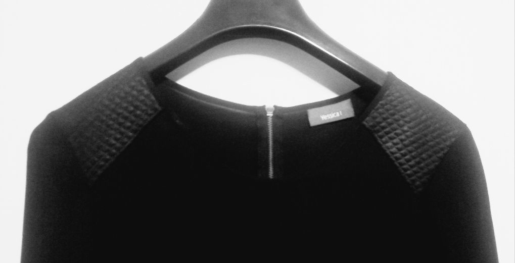 Bluză elegantă de damă Jessica din triplu voal  negru