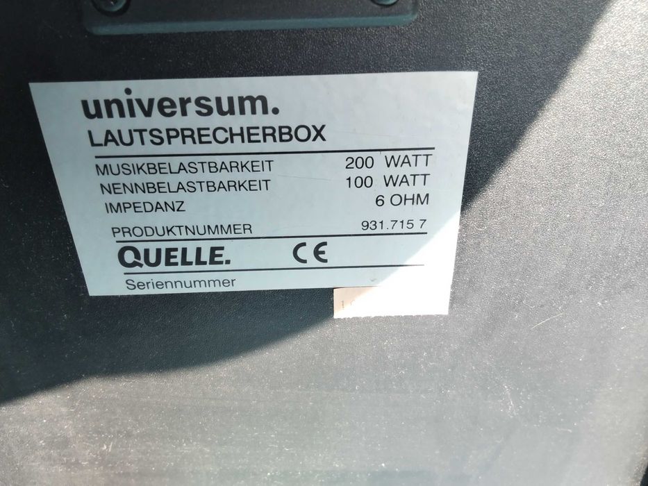 страхотни големи и мощни тонколони 200 W Universum-нов внос Германия