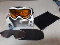 Ochelari ski UVEX Commache Take Off alb/roz lentila polarizata