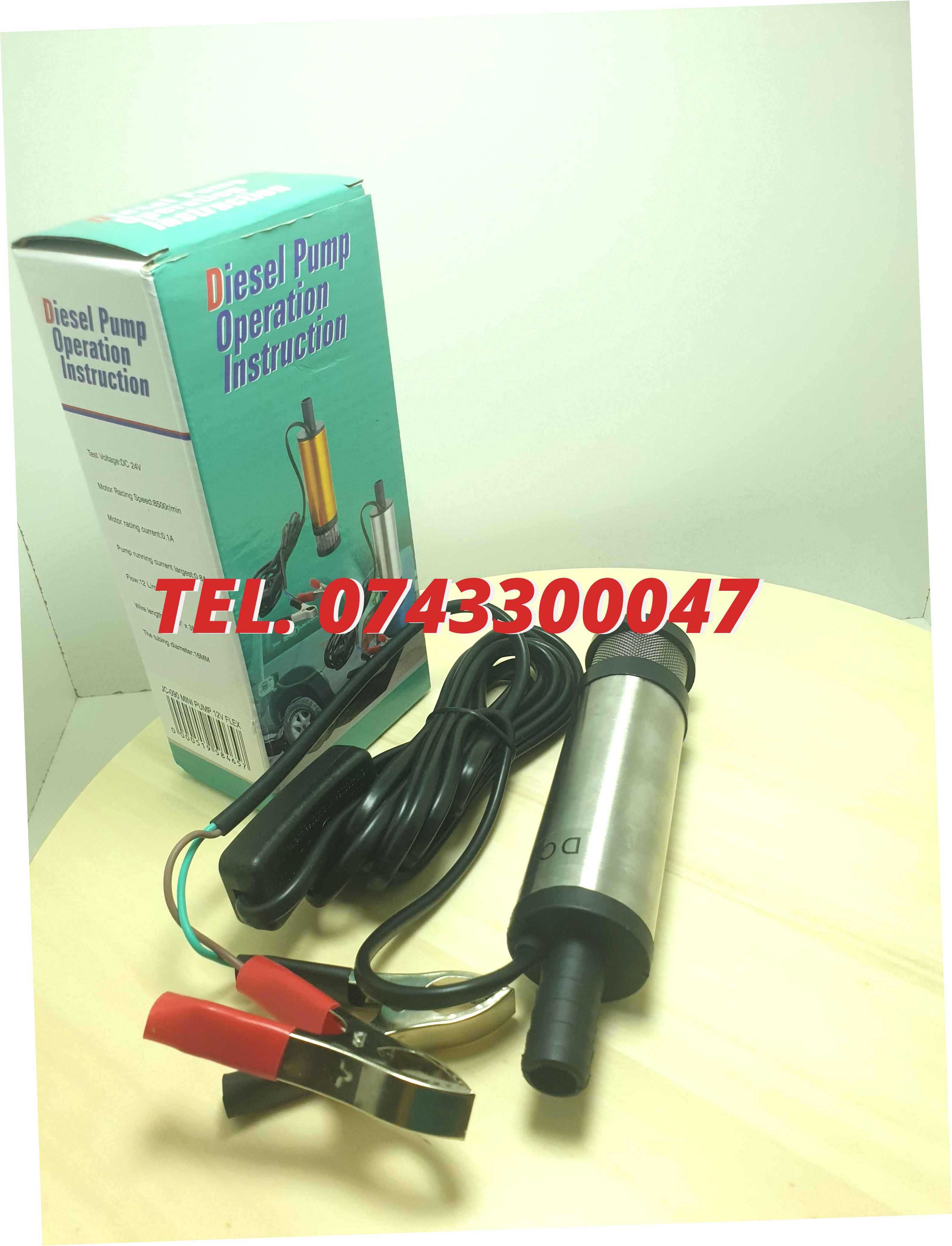 Pompa Submersibila 12v Pentru Spalat Radiator Antigel 12 Litri