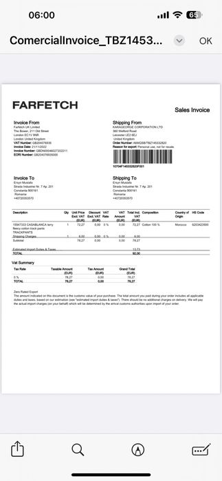 Pantalon trening casablanca