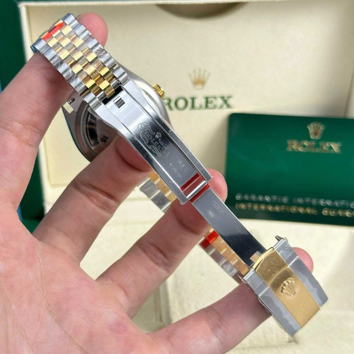 rolex datejust 36mm двуцветен златен циферблат