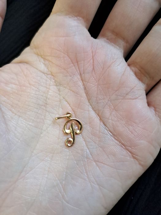 Буква р из золота недорого