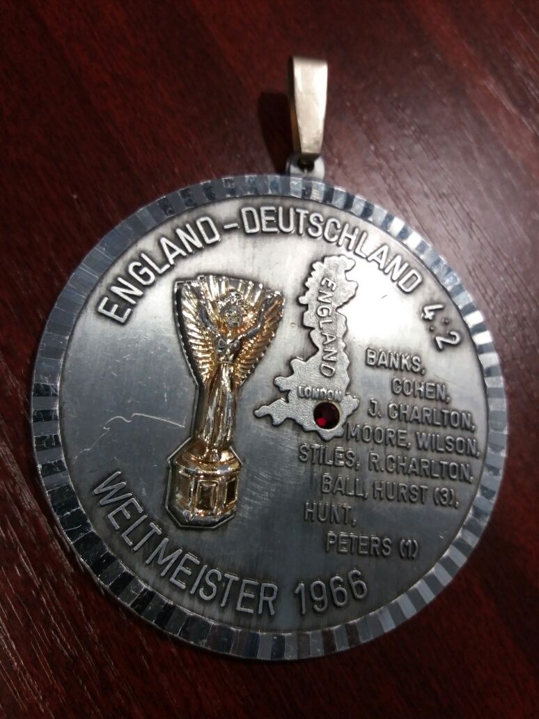 Medalie foarte rara England - Deutschland 4:2 Weltmeister 1966