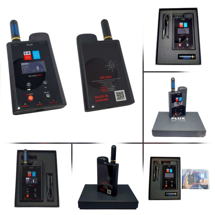 PLUX DR-4203 — профессионал сигнал детектор: Wi-Fi, GSM, GPS аниқлайди