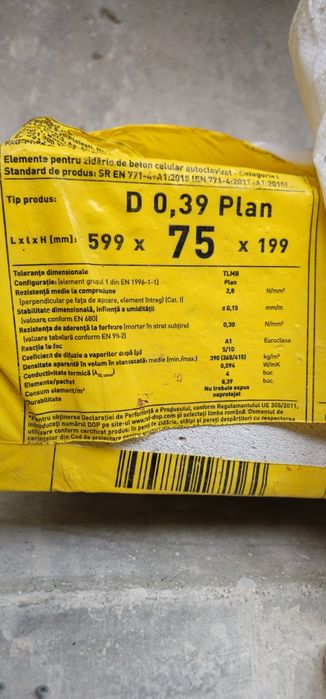 BCA Ytong 599x75x199 + mortar Adeplast MZ-BCA