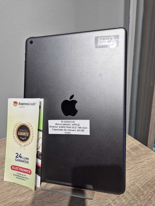 (AG42) Tableta Apple A2602 iPad 10.2" 9th Gen B12453 -Garantie 2 ani !