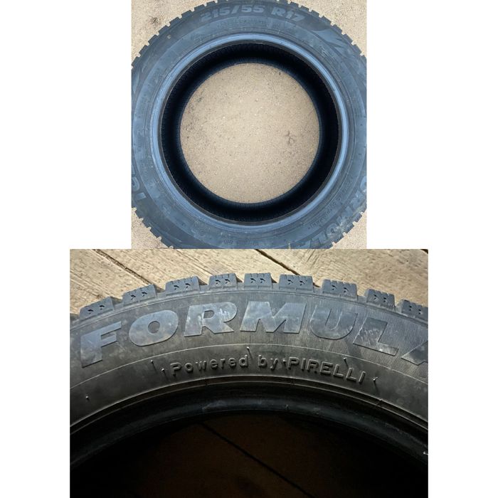 Pirelli, FORMULA   215/55  R17,  Зимний шипованный резина б/у