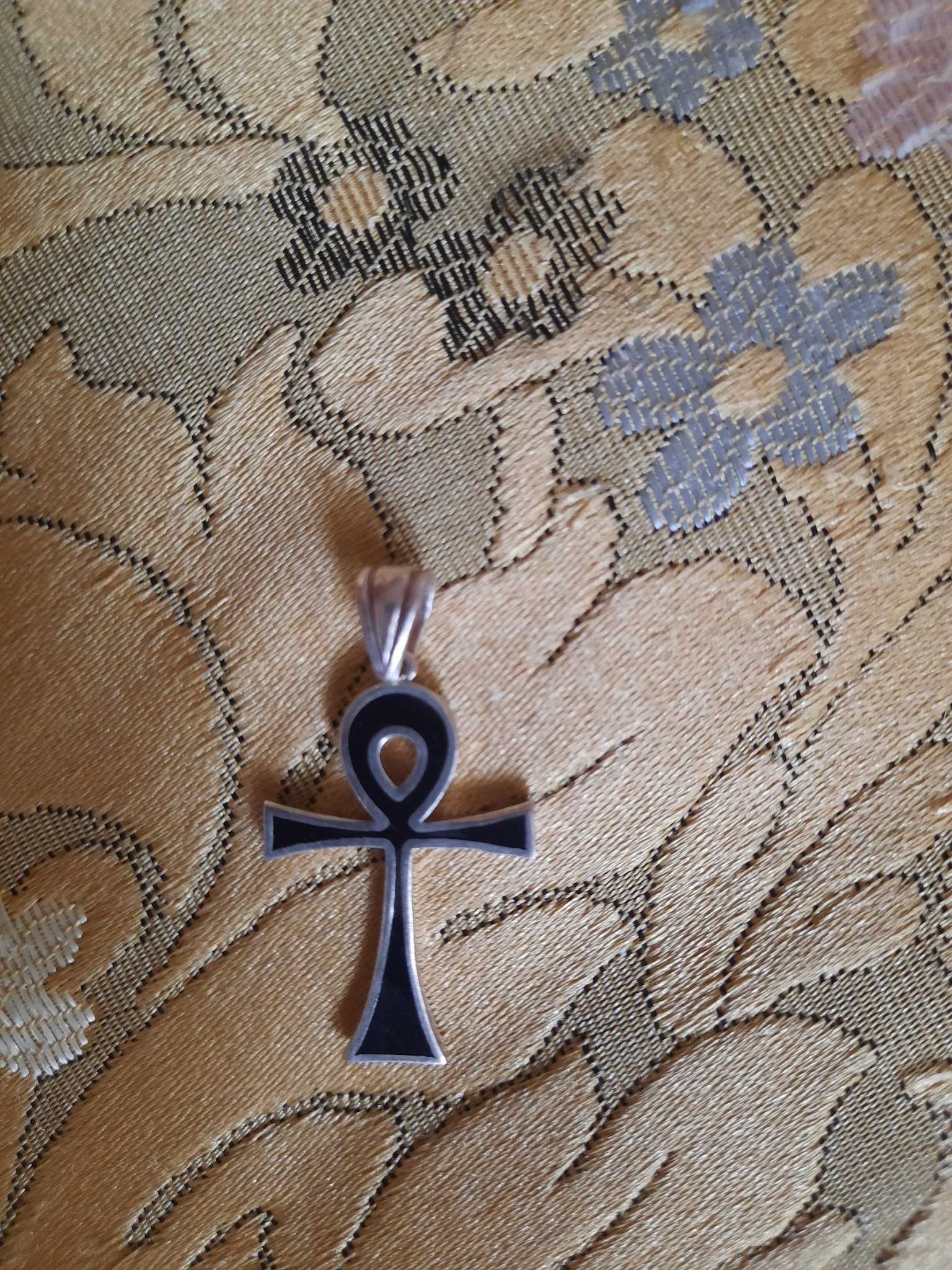 Cruce elegantă nouă argint unisex Ankh