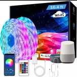 WiFi музыкальная цветная диодная лента RGB светодиодная лента  вспышка