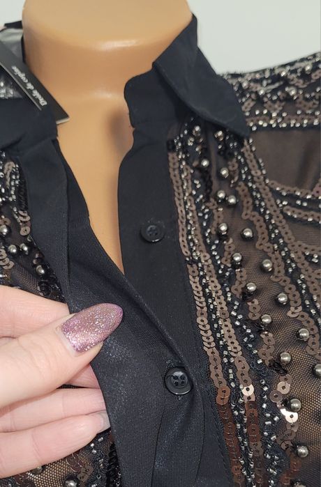 Дамско боди с пайети