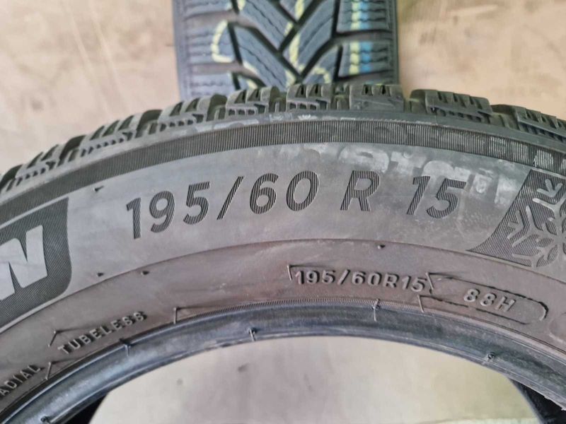 2 Michelin R15 195/60 
зимни гуми 
DOT2423