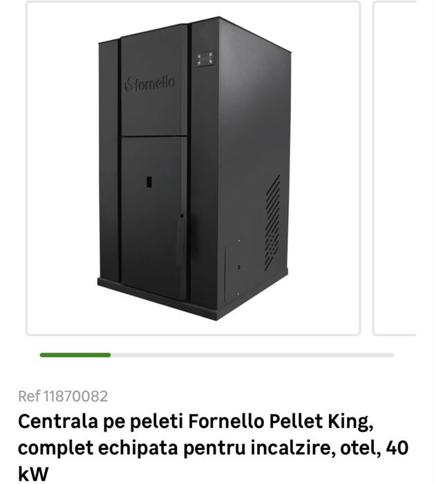 Termosemineu fornello king 40 kw pe peleti