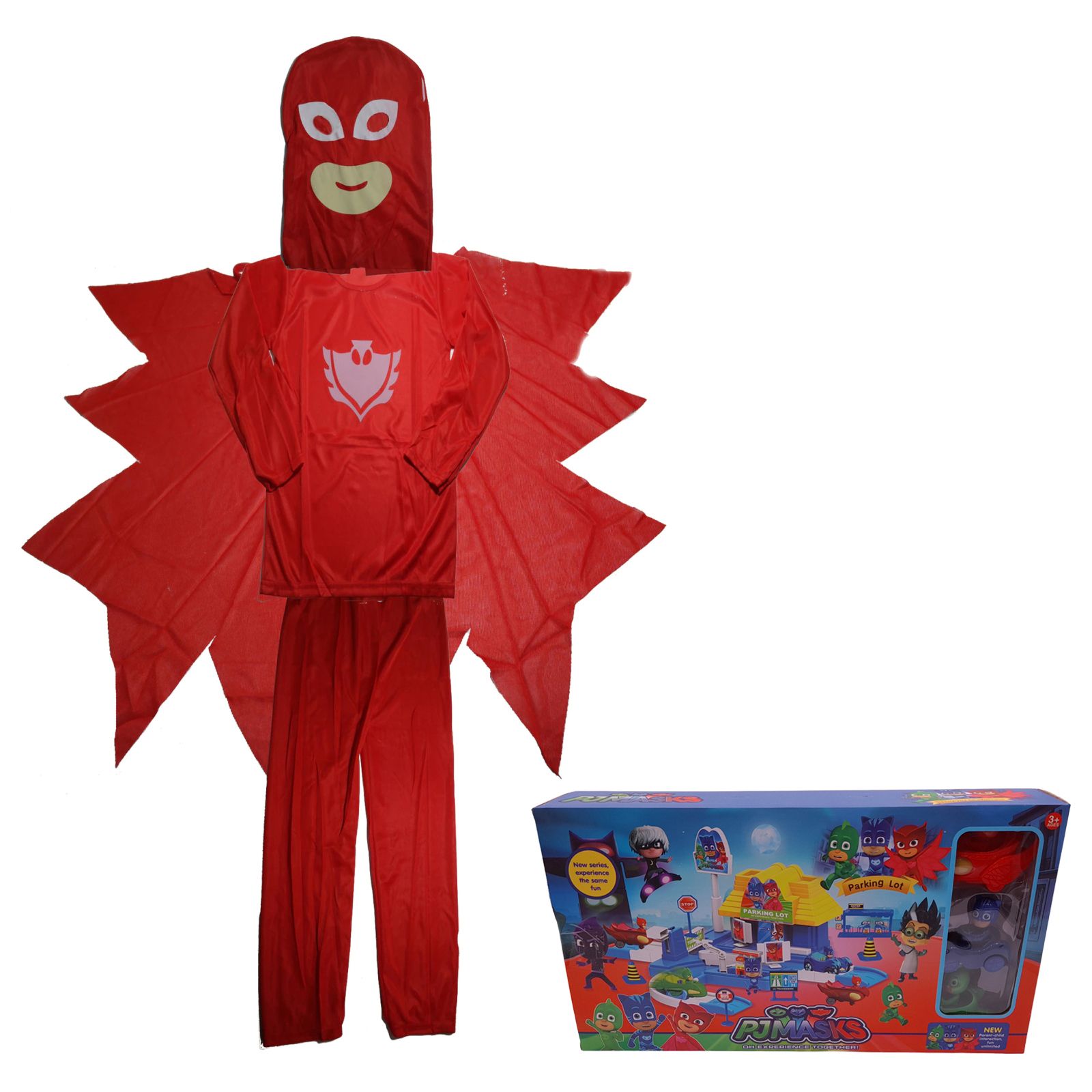 Costum pentru copii, Red Owl, 5-7 ani, 110-120, rosu, parcare inclusa