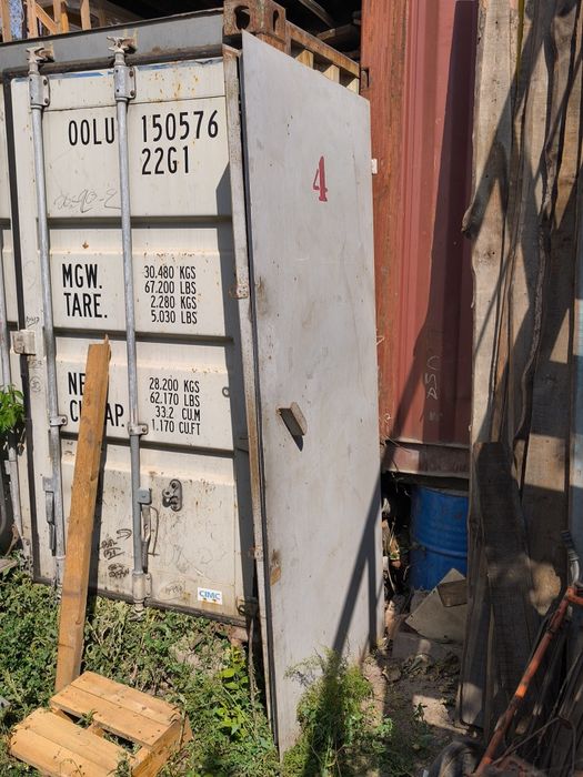 Ворота на морской контейнер 2х створчатые