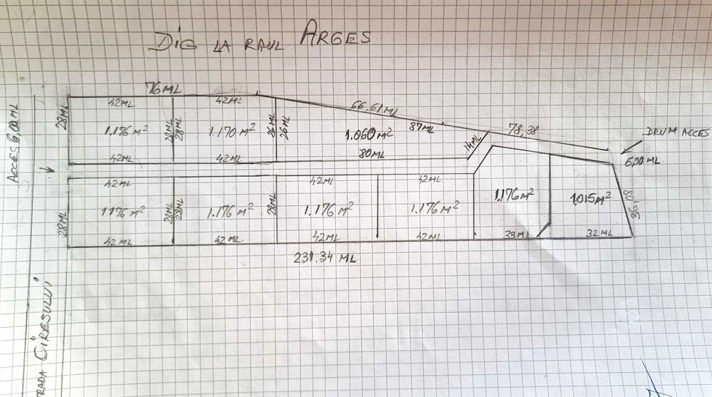 Gradistea Intravilan M3 mixt , 32Km de Bucuresti,teren 1060m2 .