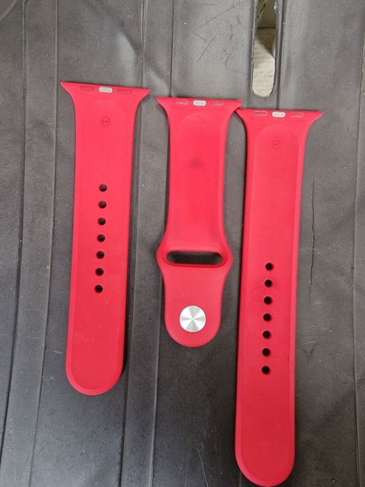 Оригинална каишка на Apple Watch 45mm Sport Red