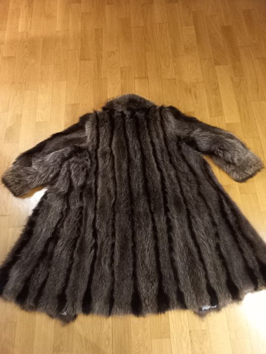Кожено дамско палто от енот НАМАЛЕНО