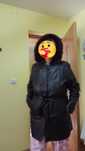 Geaca din piele naturala (este moale ca mănușa) dama cu gluga demontab