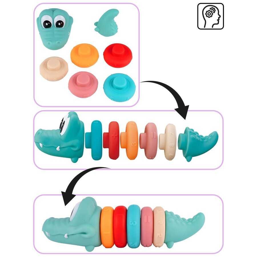 Сензорни играчки за бебе Крокодил