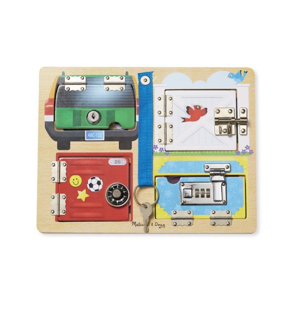 Дървена играчка дъска със закопчалки Melissa & Doug