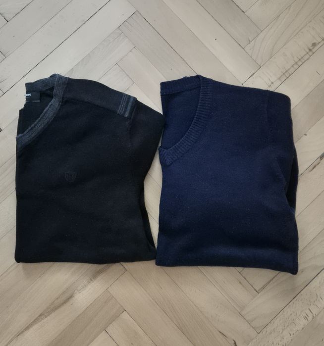 2 броя мъжки пуловери - Размер Л - Памук Кашмир Вълна