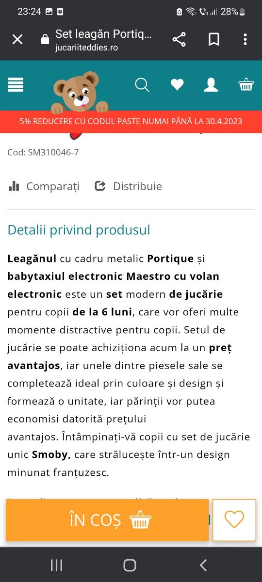 Leagăn + babytaxi