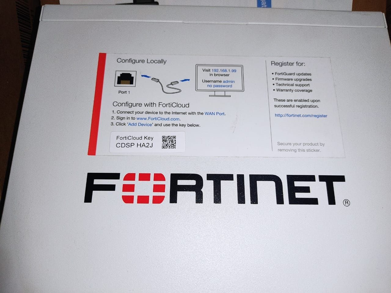 Межсетевой экран FortiGate 60E DSL
