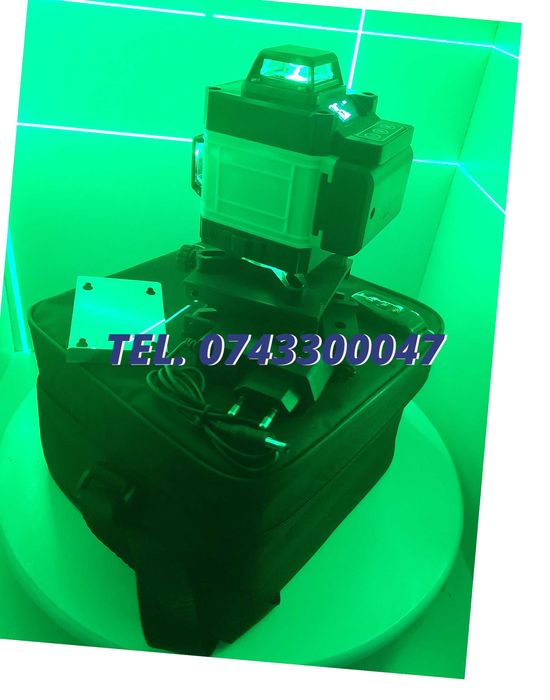 Nou Auto Nivela Laser  Unda Verde 16 Lini 4d Cu Telecomanda