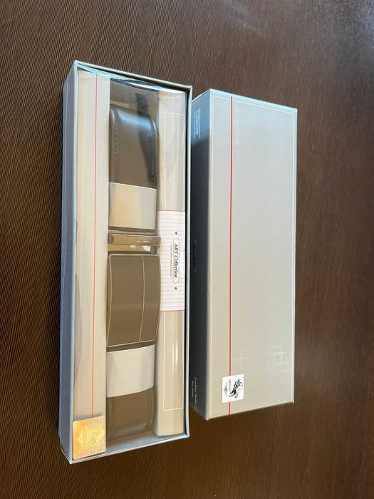 Нов мъжки колан ART 95 – естествена кожа, черен, размер 130