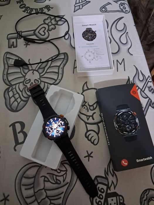 Смарт-часы YUNTEKO DKS10 47 мм черный-черный