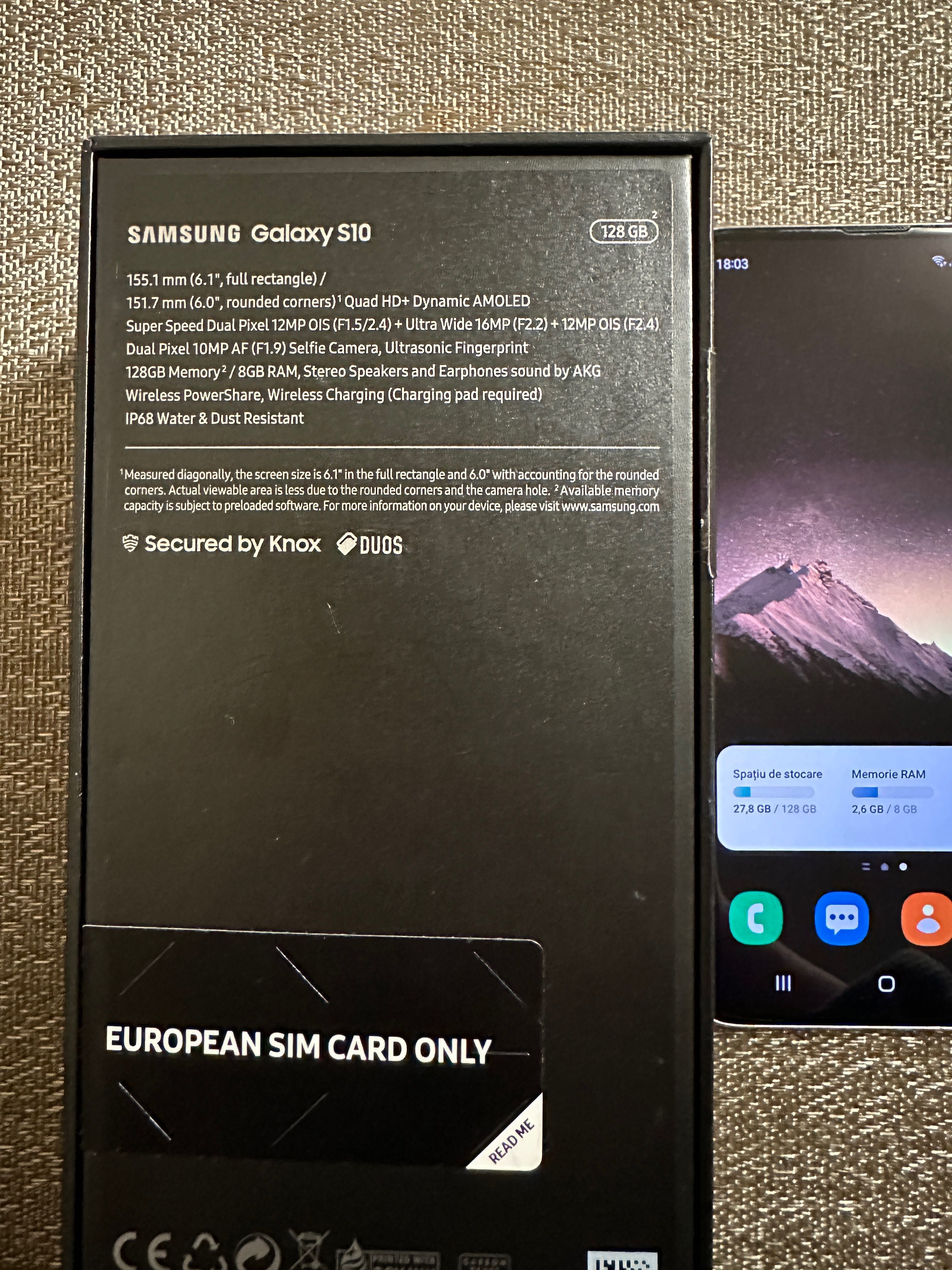 Samsung Galaxy S10 White DS 128GB