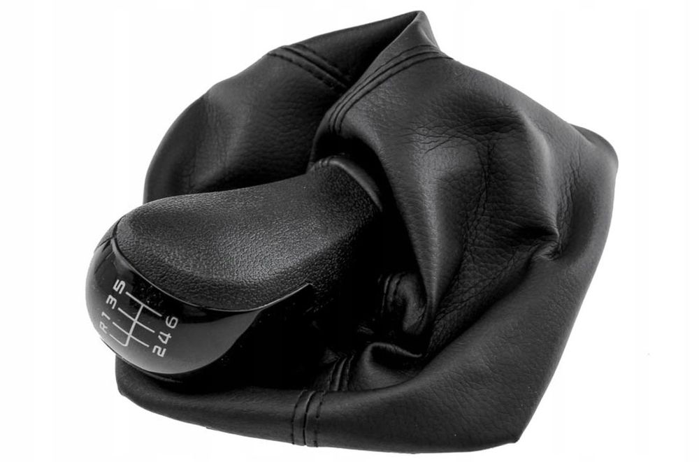 Топка за скоростен лост с маншон, Skoda Octavia 2, Черен, 6 скорости