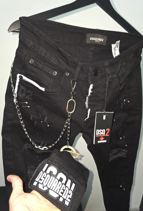 Blugi de barbati Dsquared2 icon negru