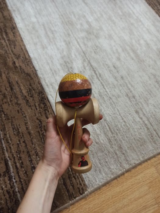 Kendama krom pro model, ata 10 degete și balanced hole